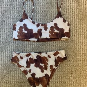 Cow print bikini